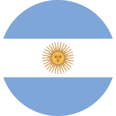 Circle flag vector of Argentina